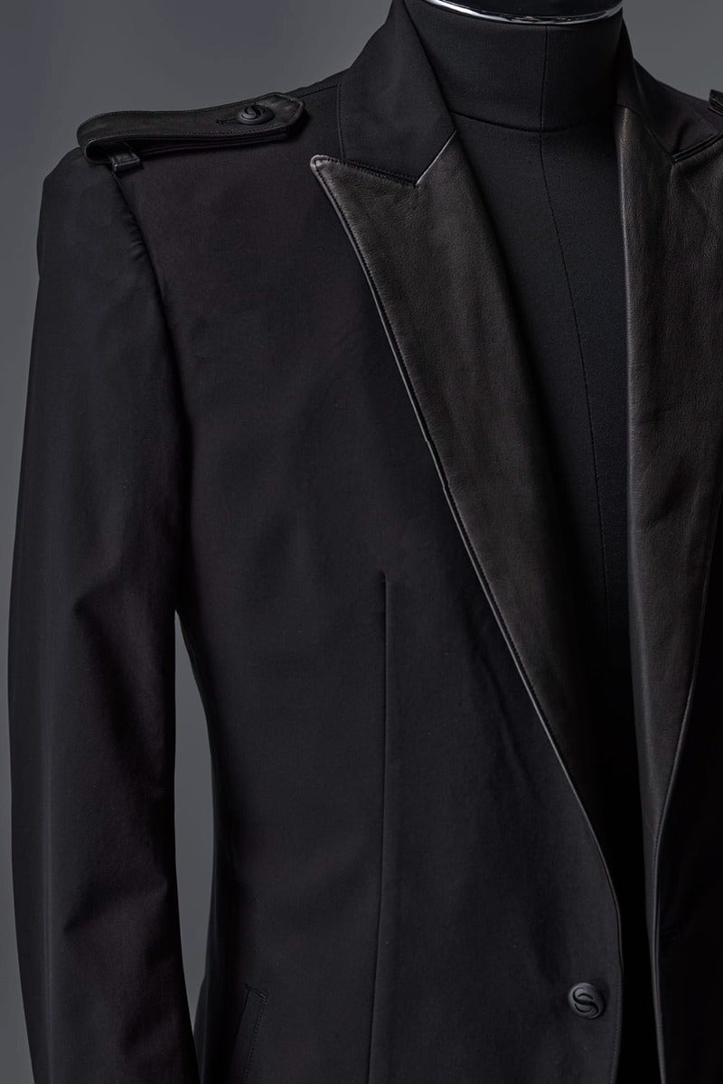 リサイクルPE レザー コンビジャケット