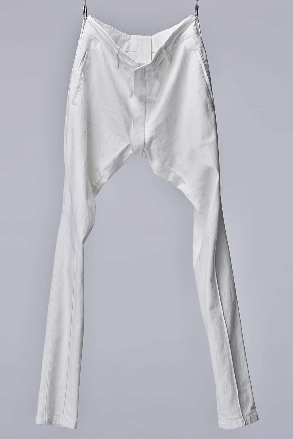 Organic Denim Darts Saruel Pants White