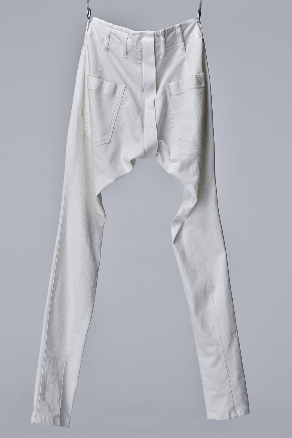Organic Denim Darts Saruel Pants White