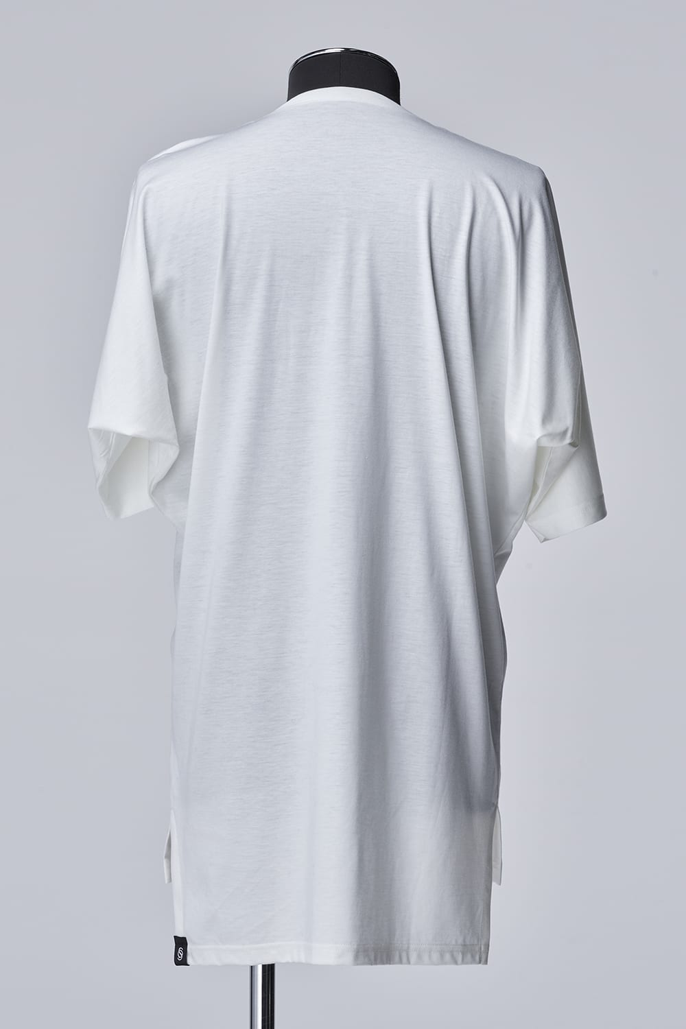 Viscose Organic Vneck Dolman T-Shirt White