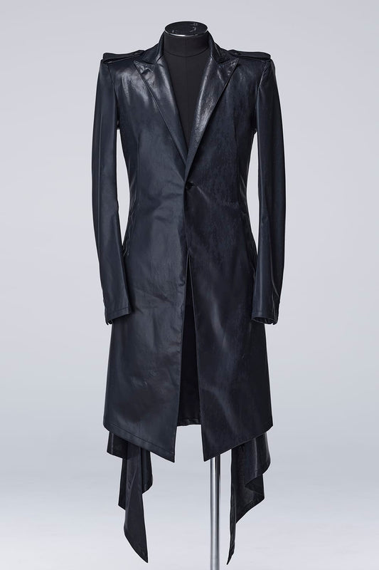 Cross Dot Wet Print Flare Jacket