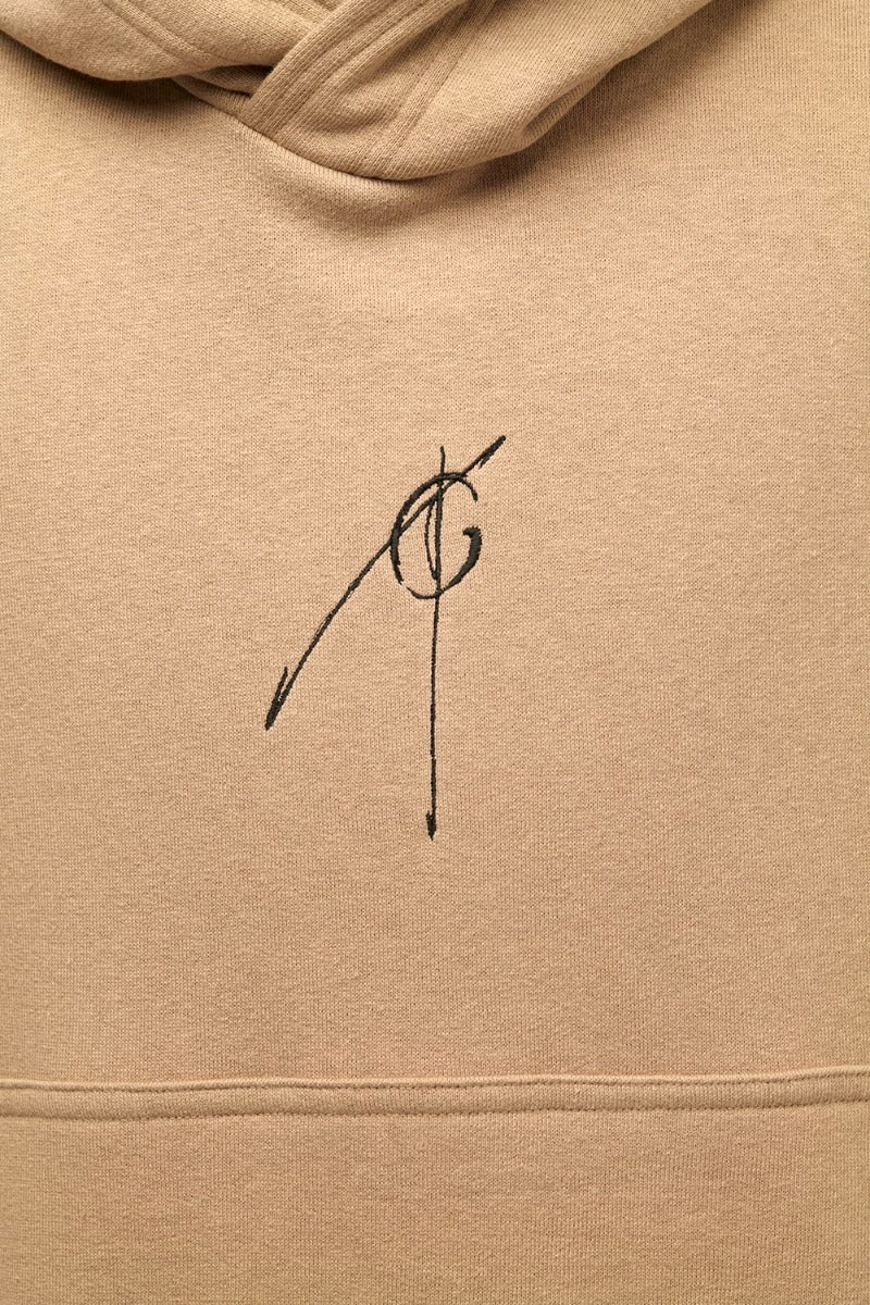 Loose Hoodie  Gray Beige