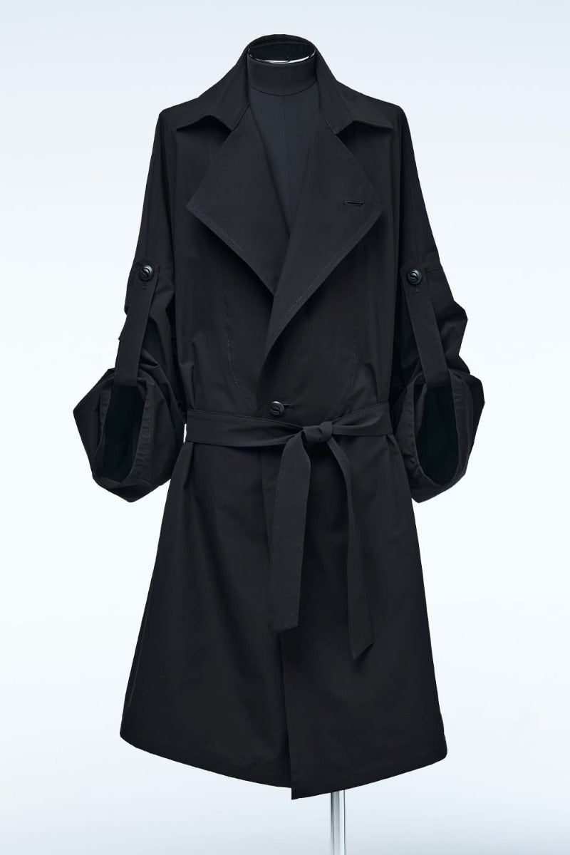 HAORI-TrenchCollar Black