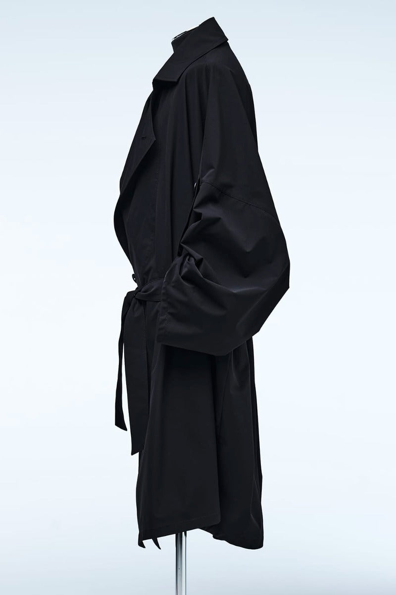 HAORI-TrenchCollar Black