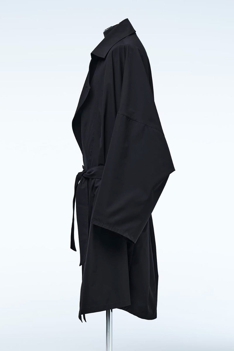 HAORI-TrenchCollar Black