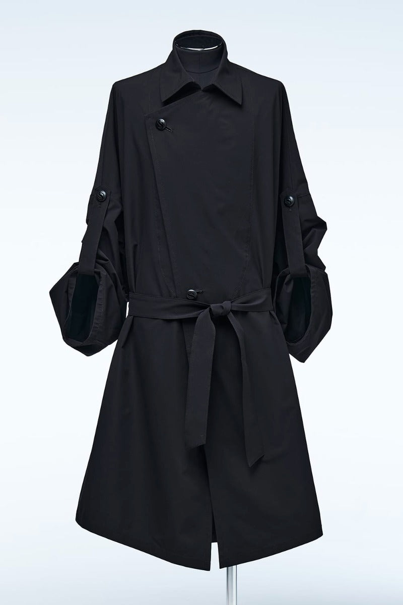 HAORI-TrenchCollar Black