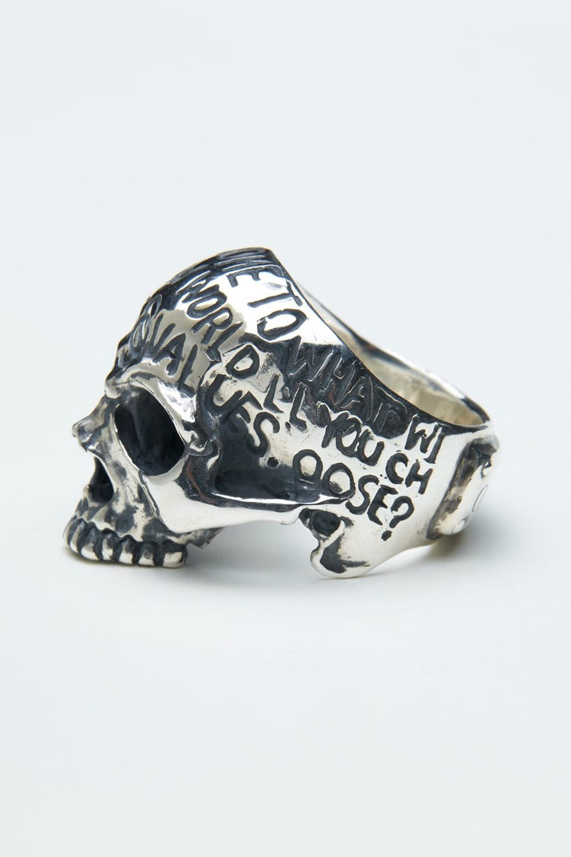 THEONENESS Philosophy Skull Ring