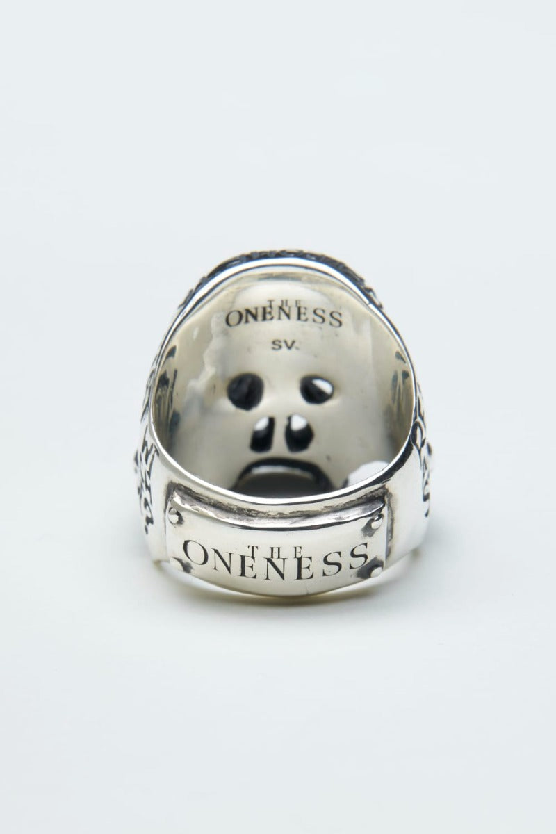 THEONENESS Philosophy Skull Ring	