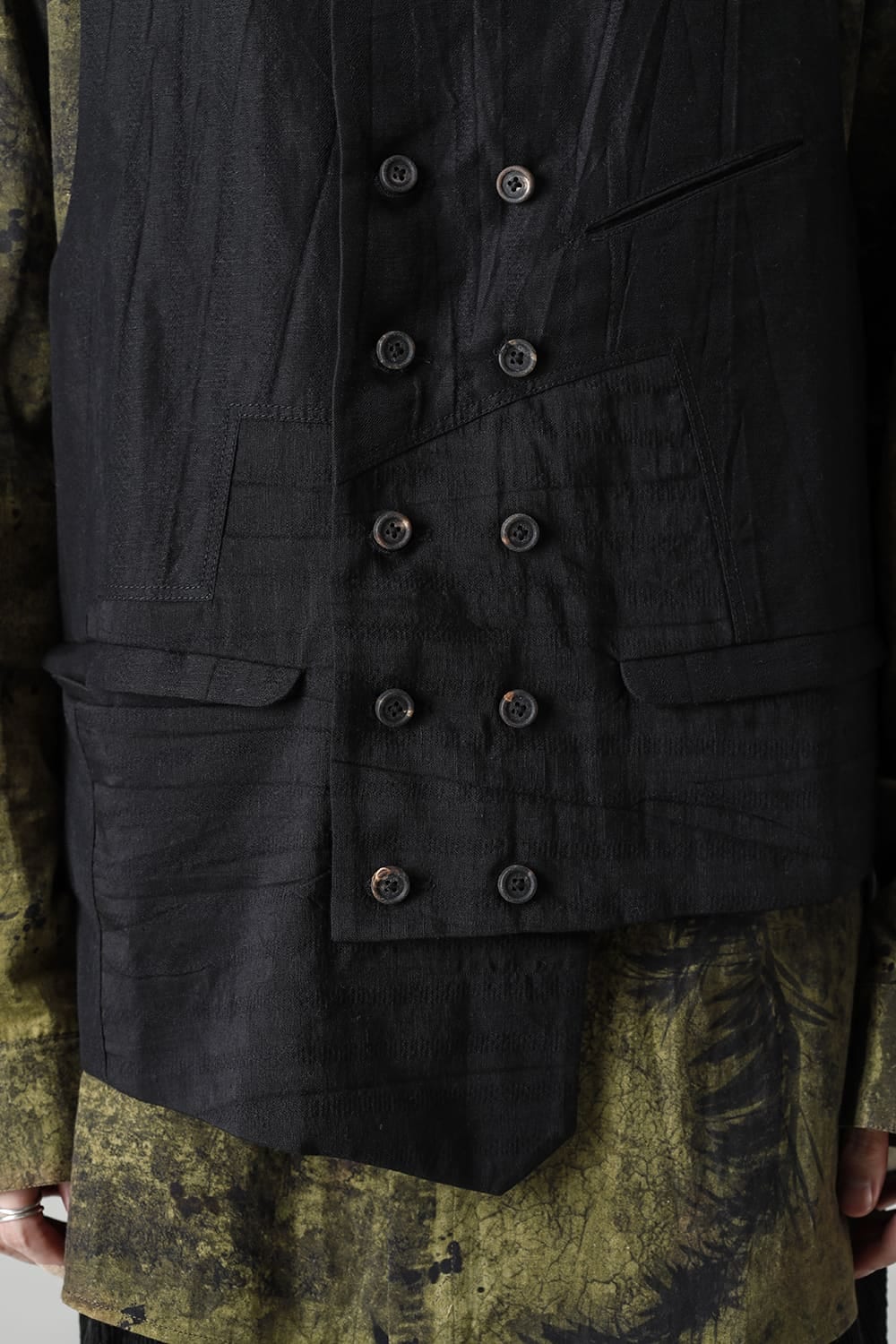 Asymmetric Double Breasted Waistcoat