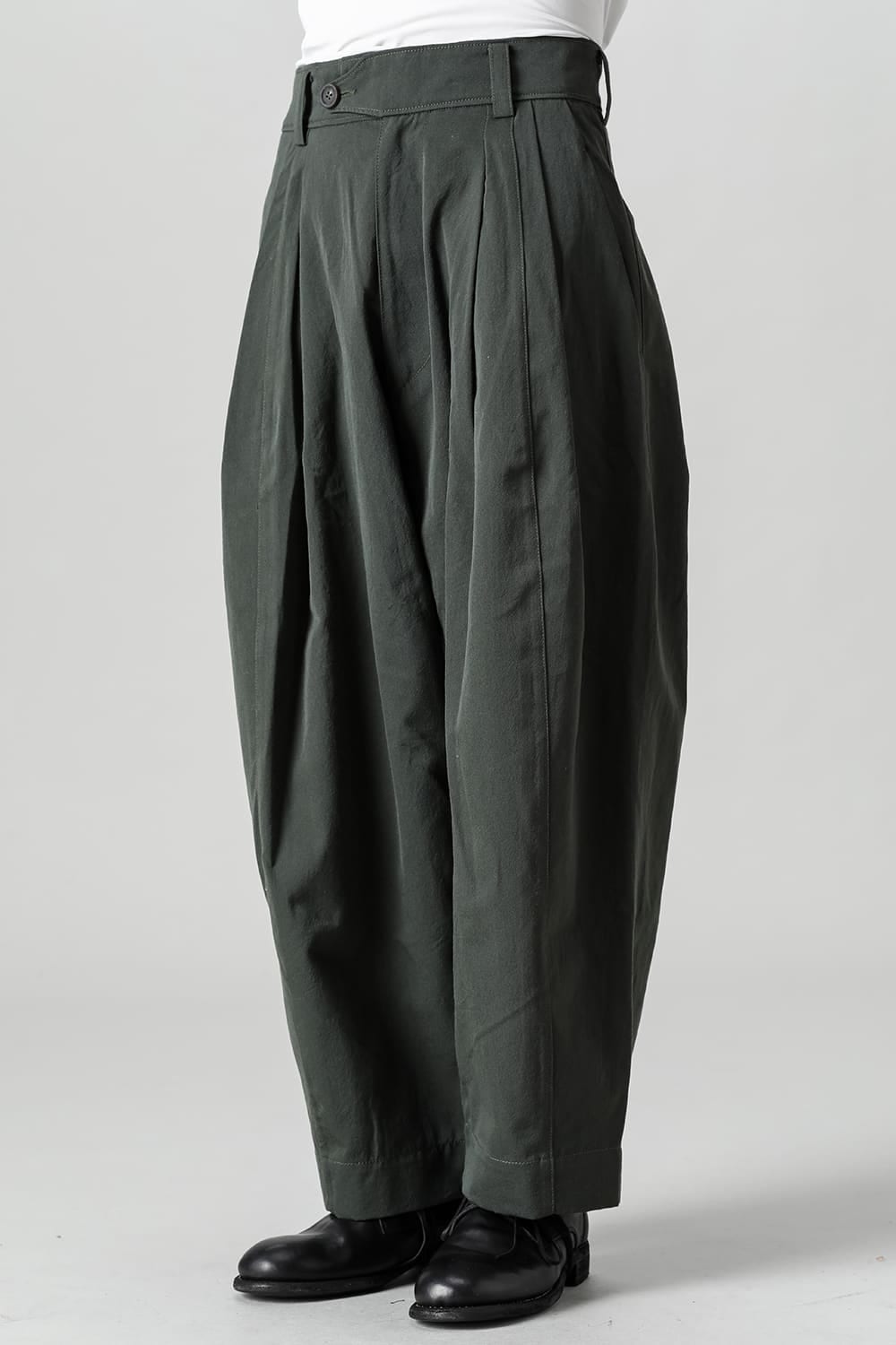 Pleated Drop Crotch Trousers