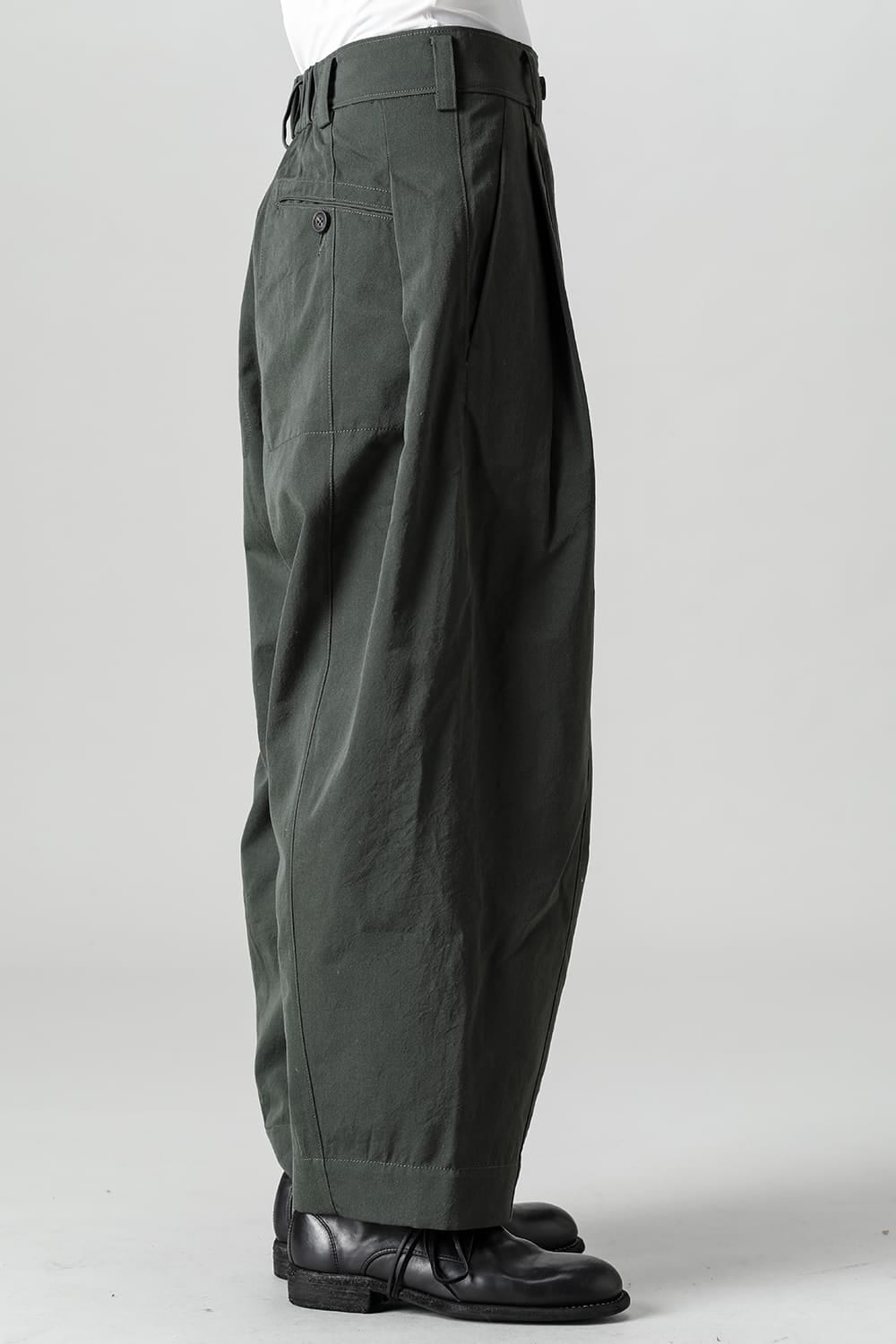 Pleated Drop Crotch Trousers