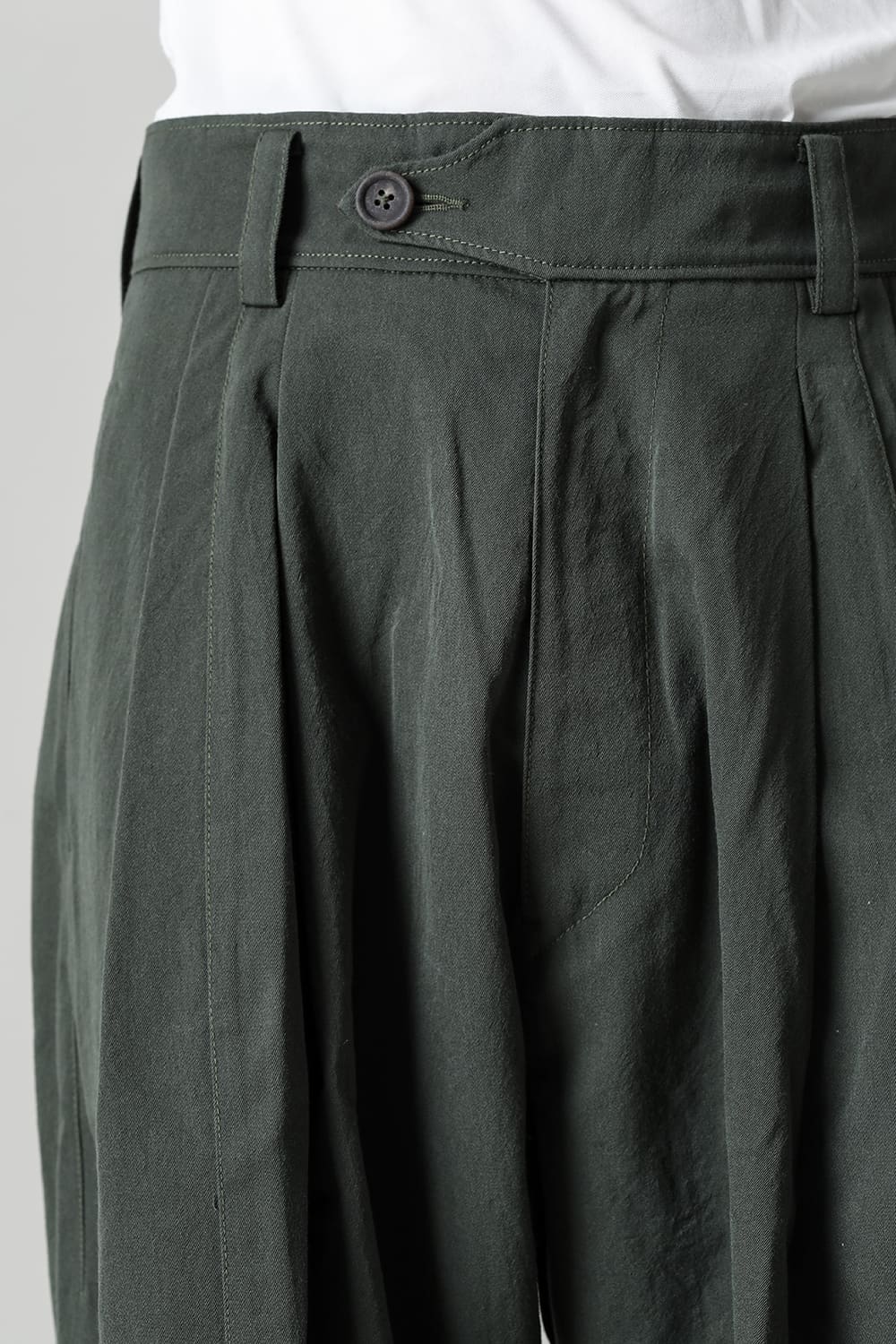 Pleated Drop Crotch Trousers