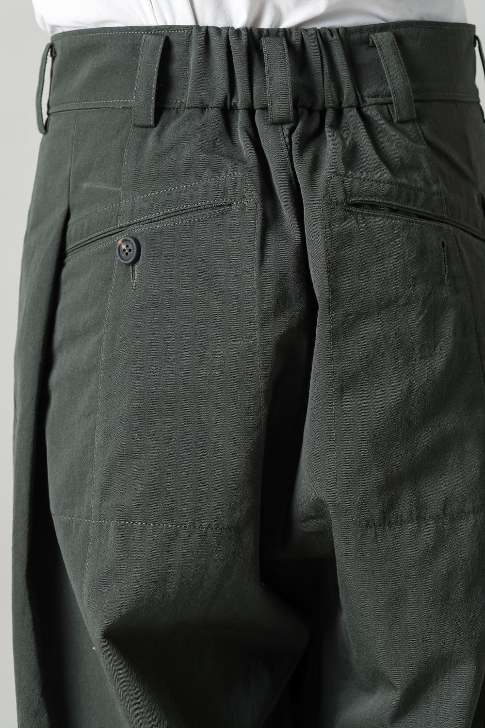 Pleated Drop Crotch Trousers