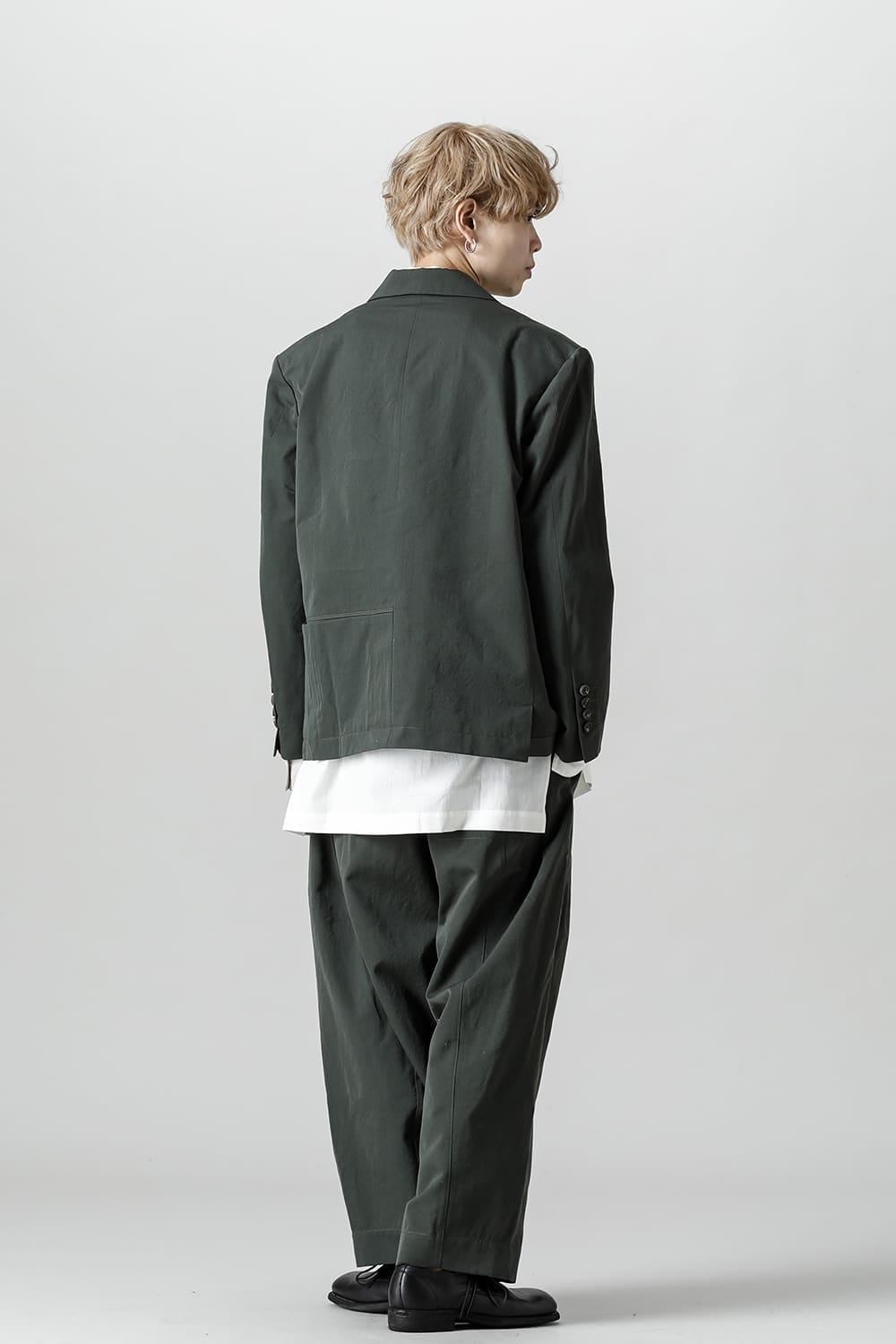 Pleated Drop Crotch Trousers