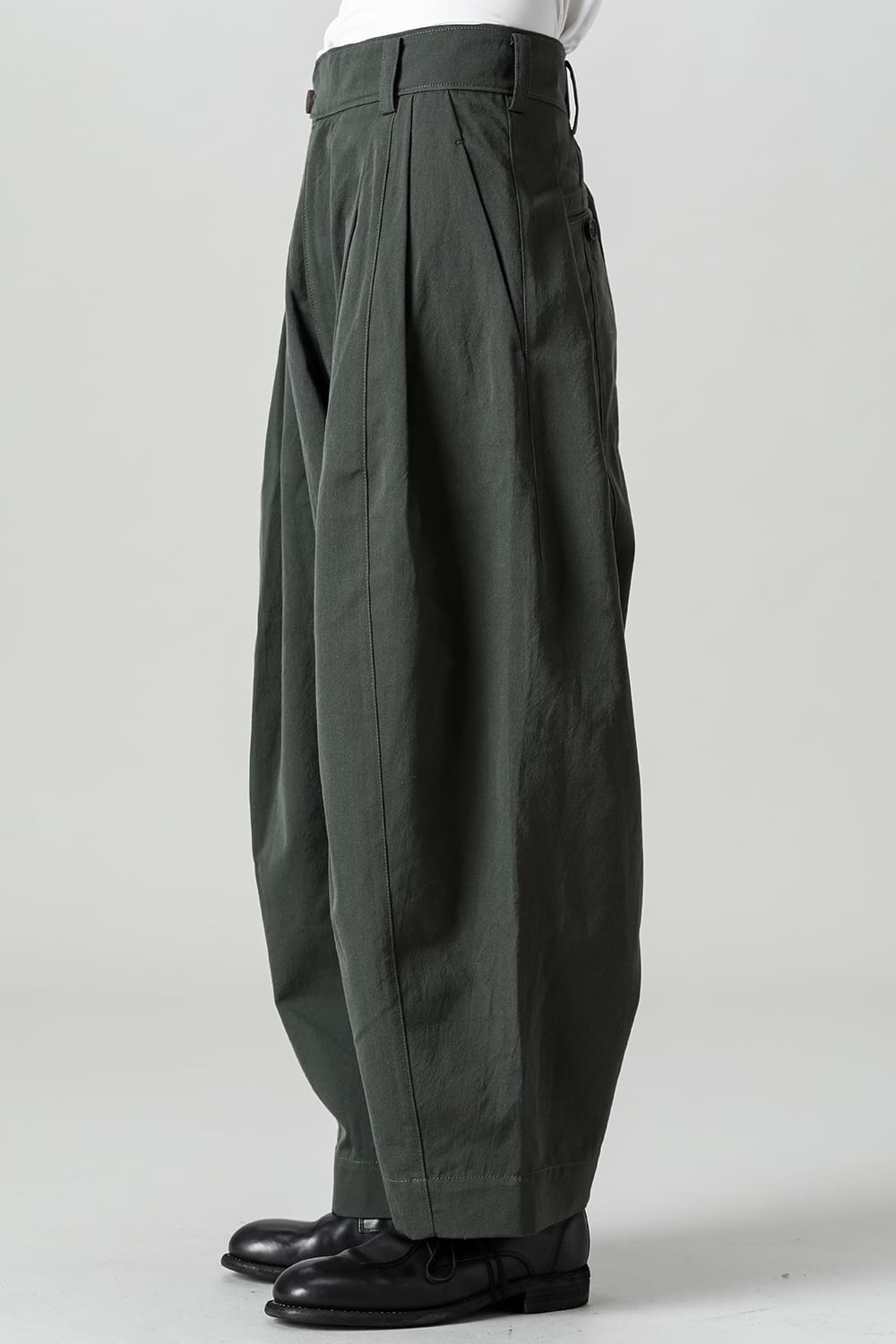 Pleated Drop Crotch Trousers