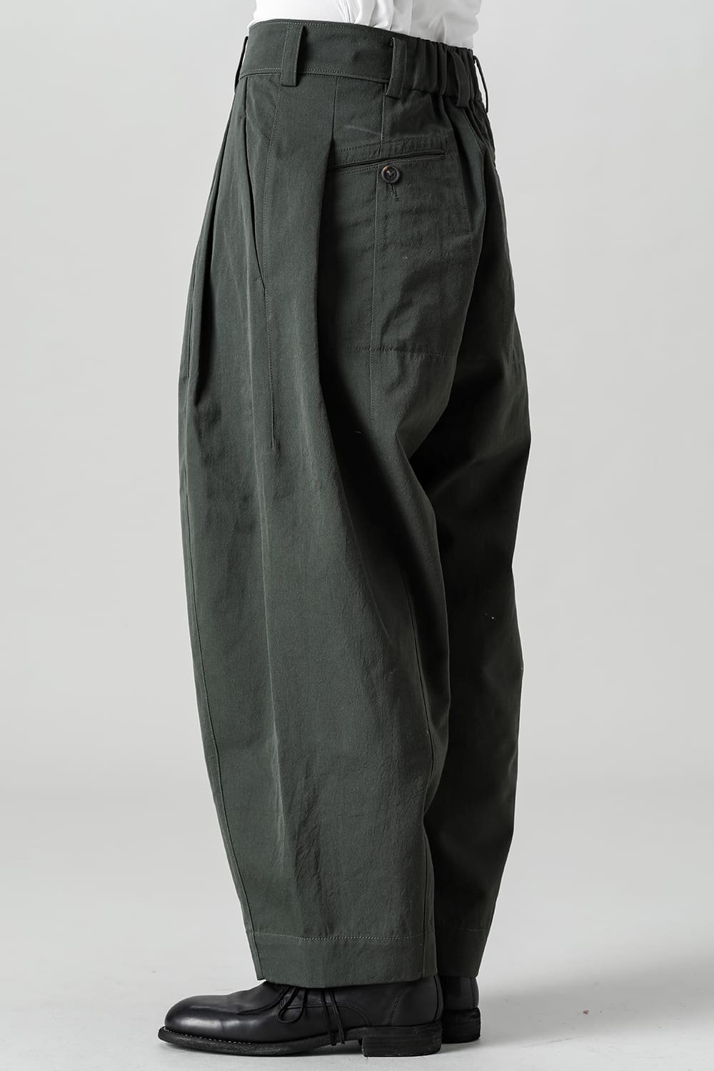 Pleated Drop Crotch Trousers