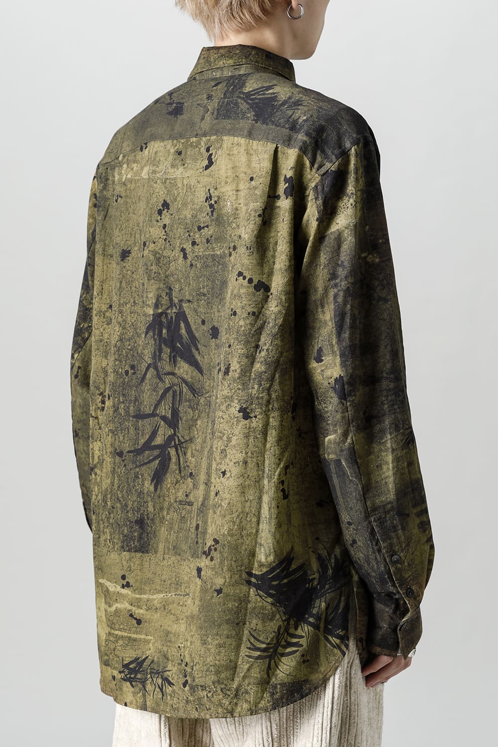 Printed Pocket Shirt  Green(Face)