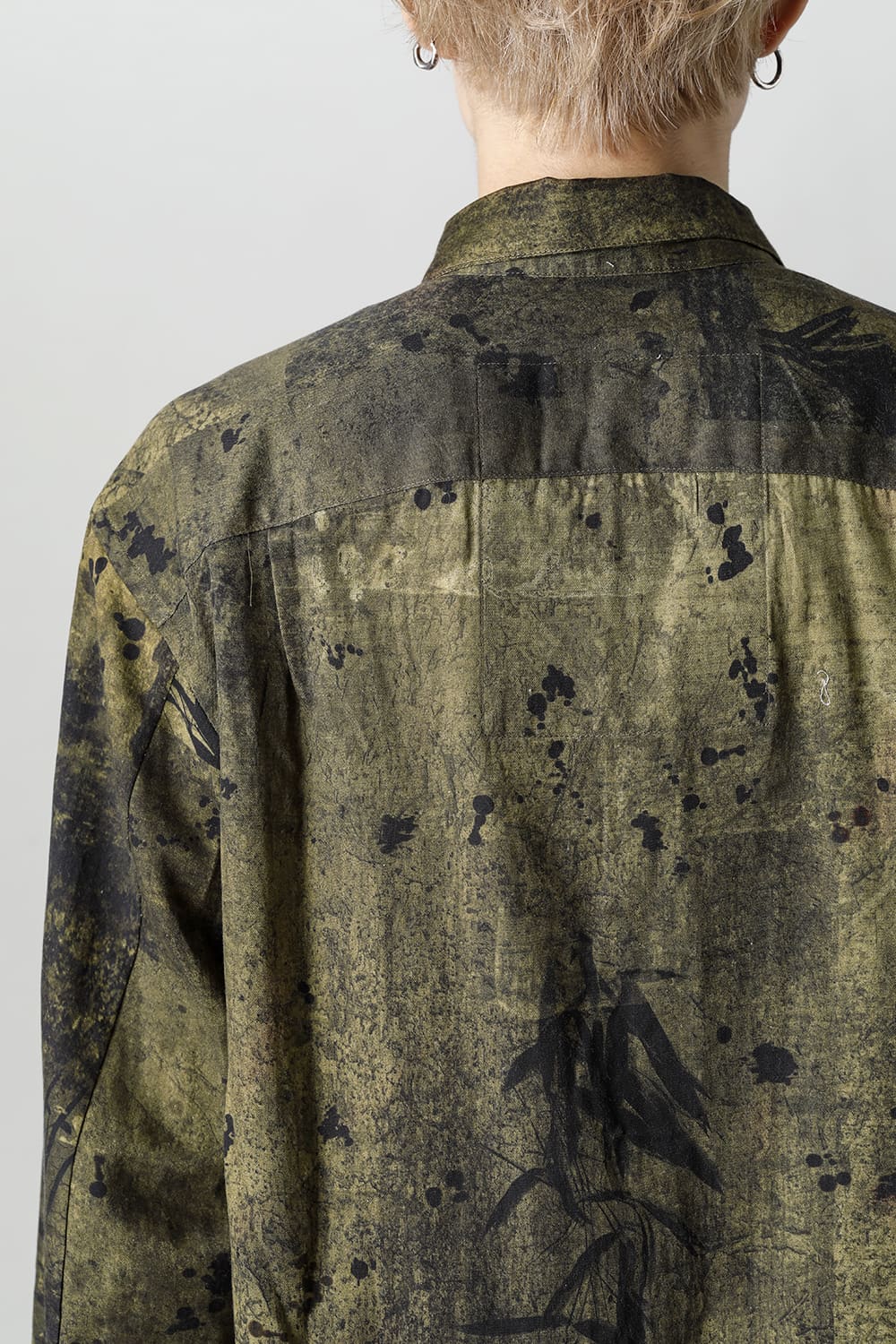 Printed Pocket Shirt  Green(Face)