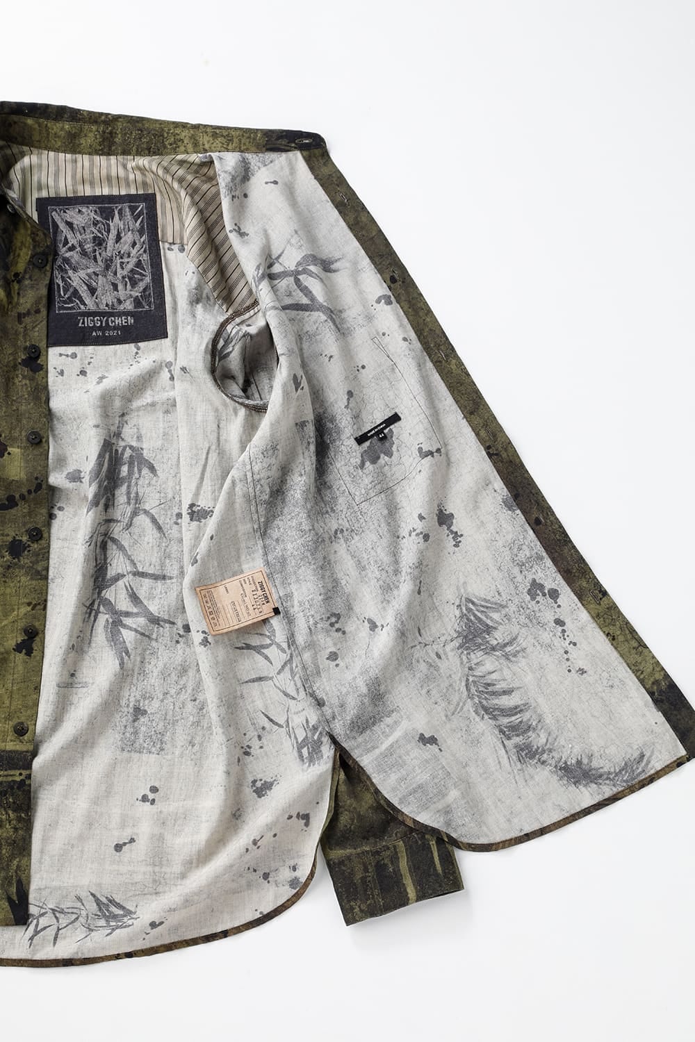 Printed Pocket Shirt  Green(Face)