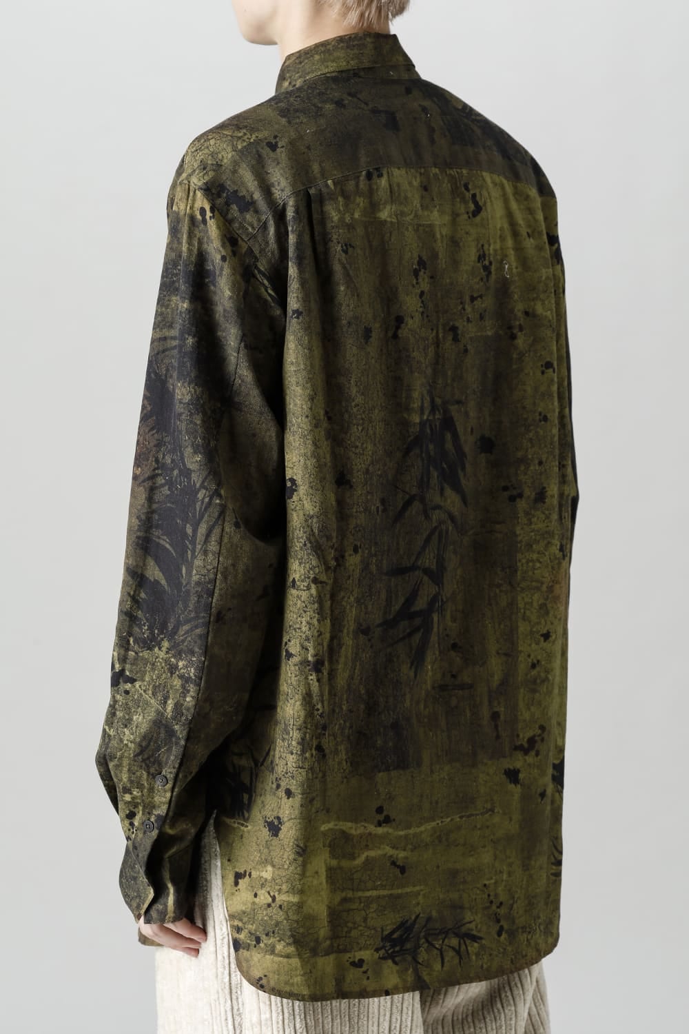 Printed Pocket Shirt  Green(Face)