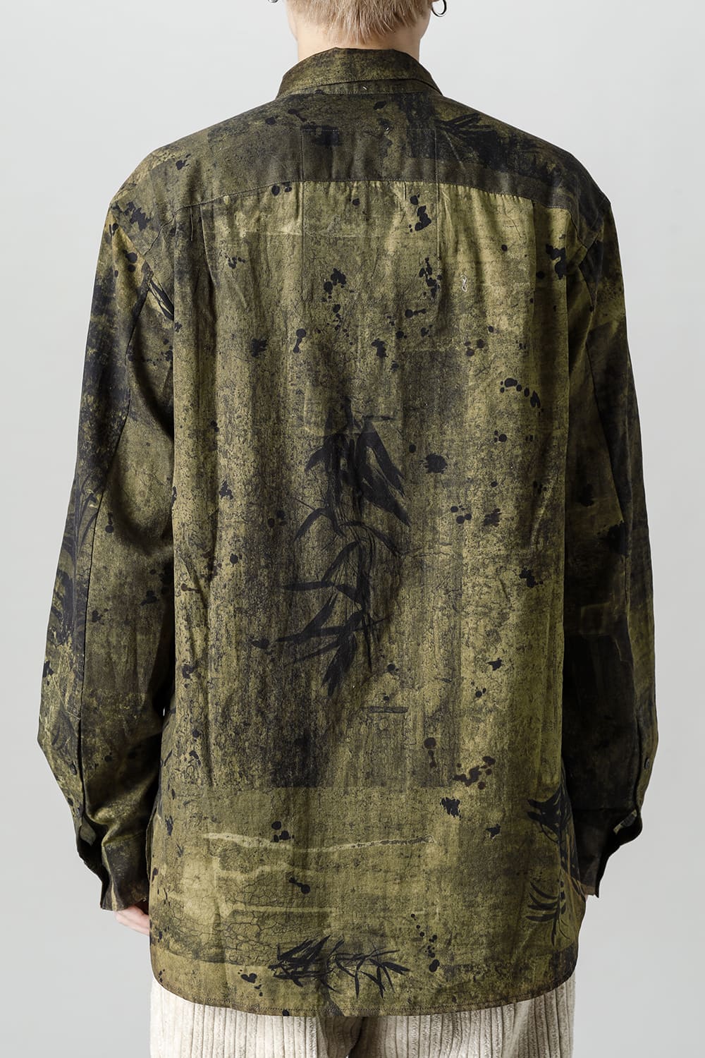 Printed Pocket Shirt  Green(Face)