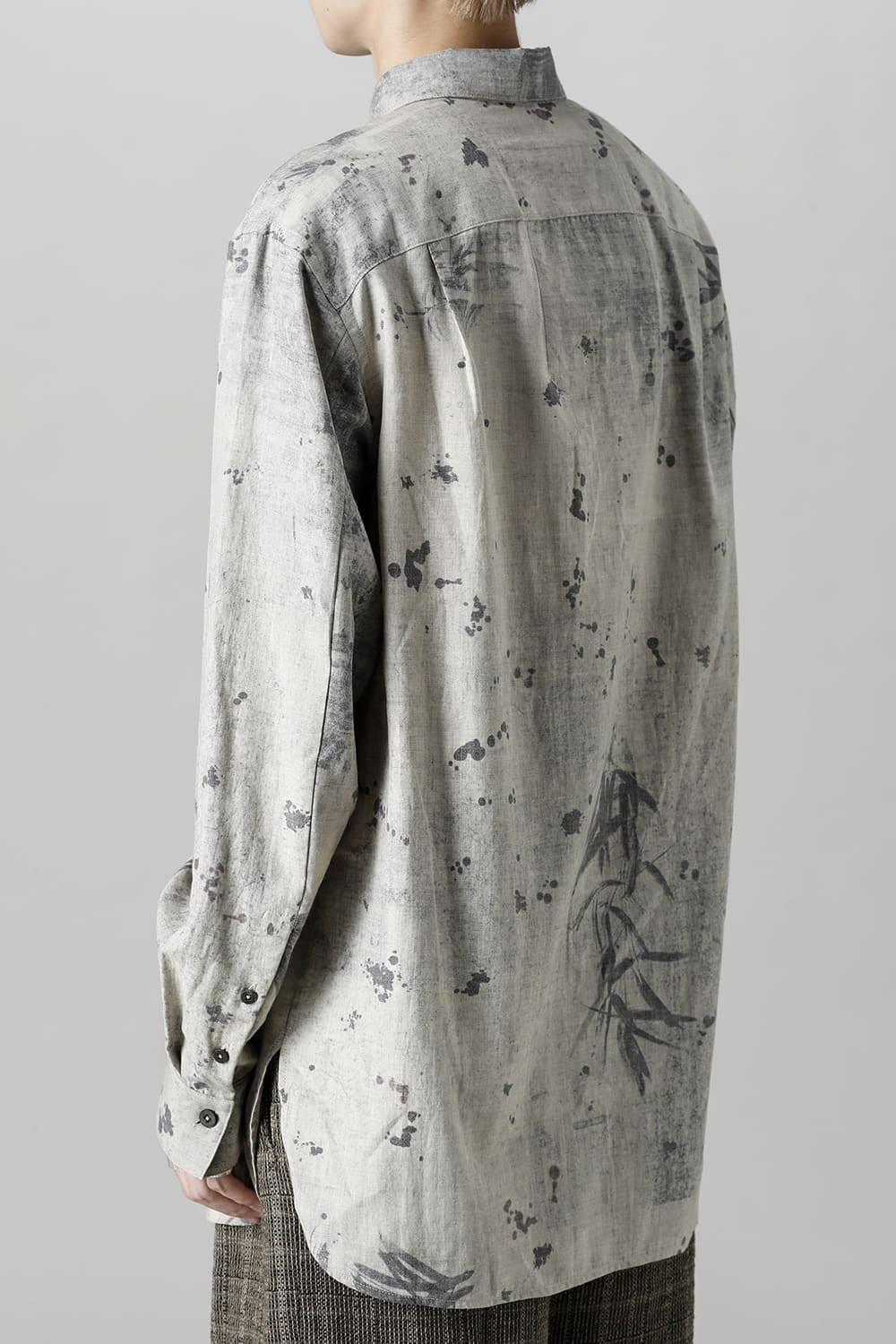 Printed Pocket Shirt  White(Back)