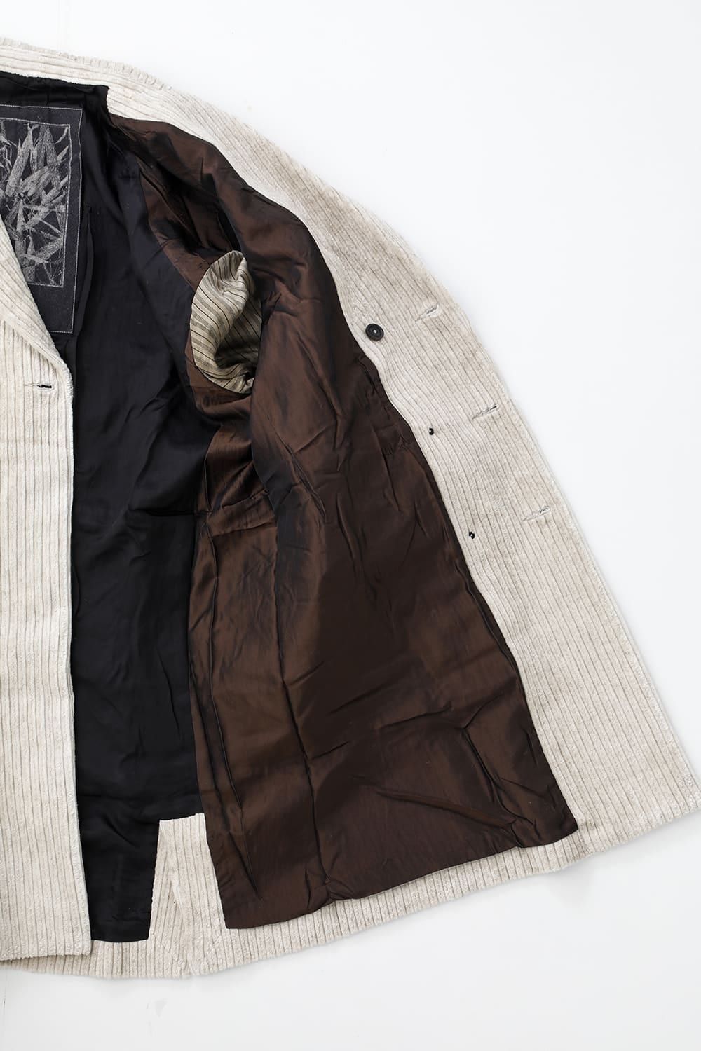 Hidden Plaid Double Breasted Oversized Coat