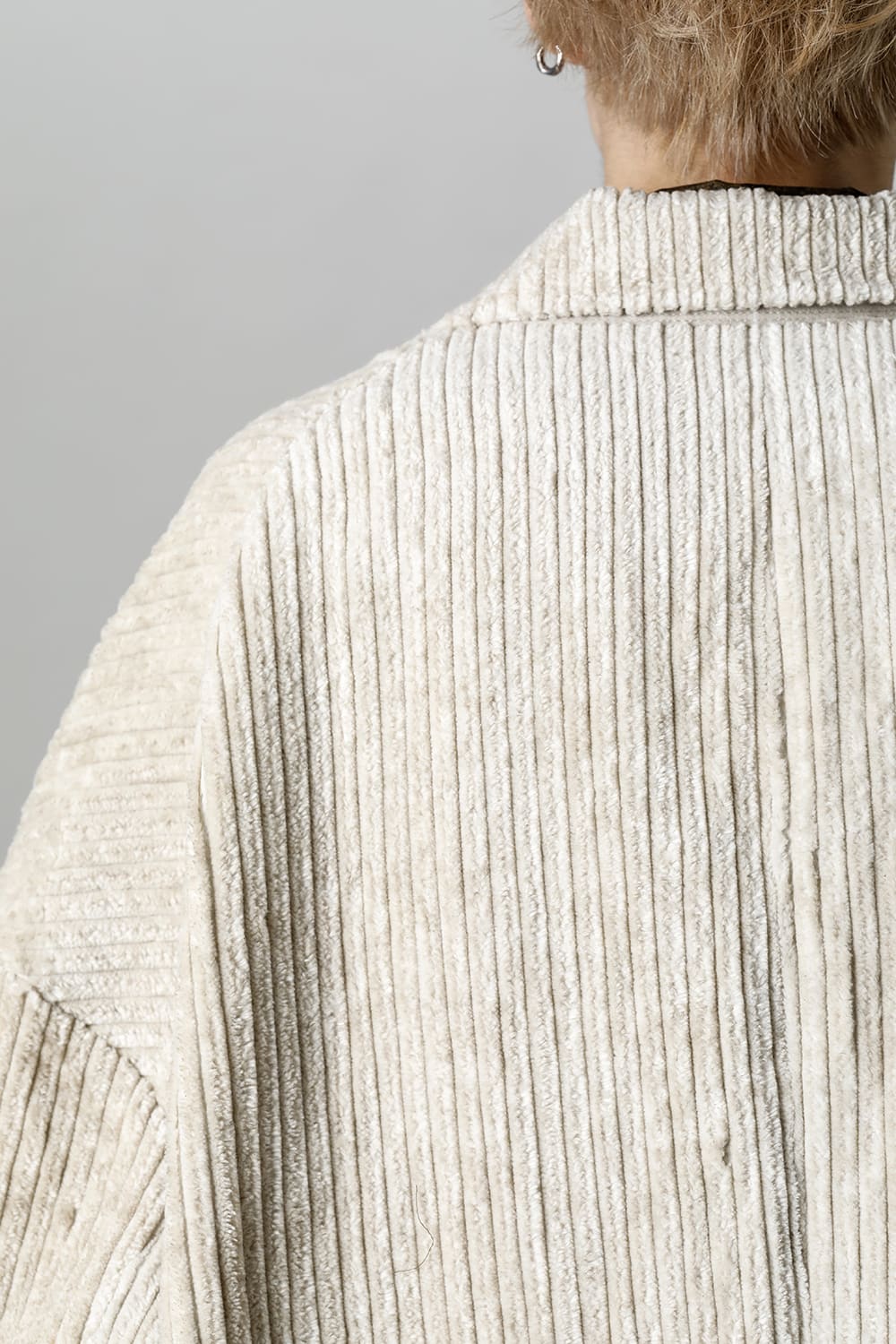 Hidden Plaid Double Breasted Oversized Coat