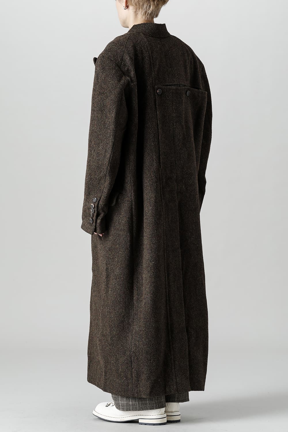 Hidden Scene Peaked Lapel Doubule Breasted Coat