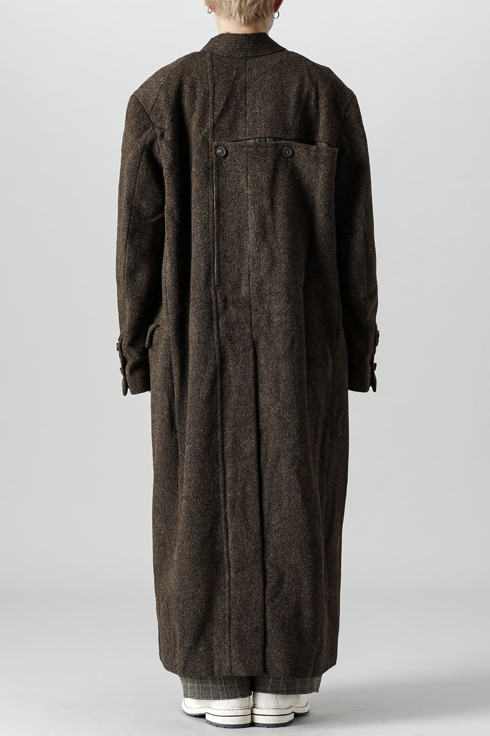 Hidden Scene Peaked Lapel Doubule Breasted Coat