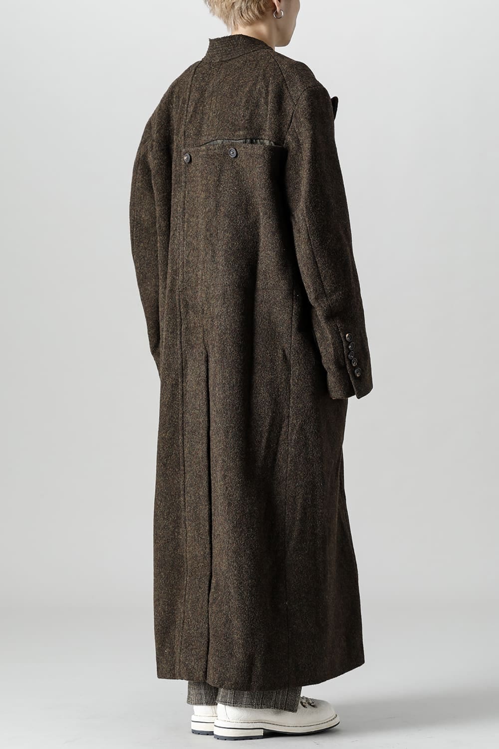 Hidden Scene Peaked Lapel Doubule Breasted Coat