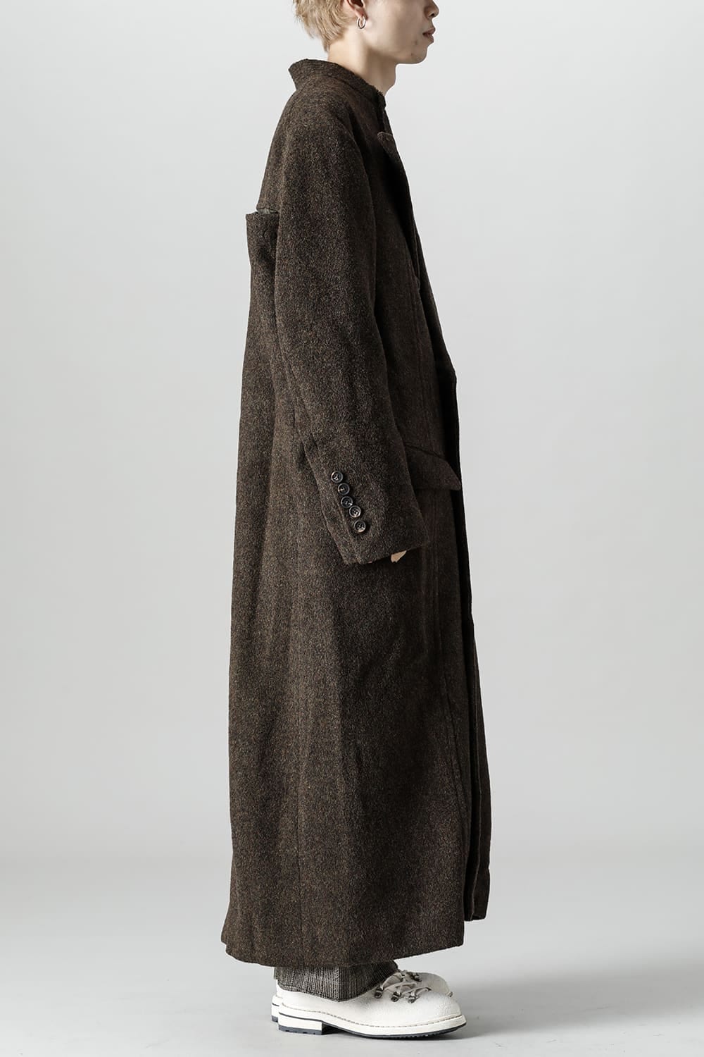 Hidden Scene Peaked Lapel Doubule Breasted Coat