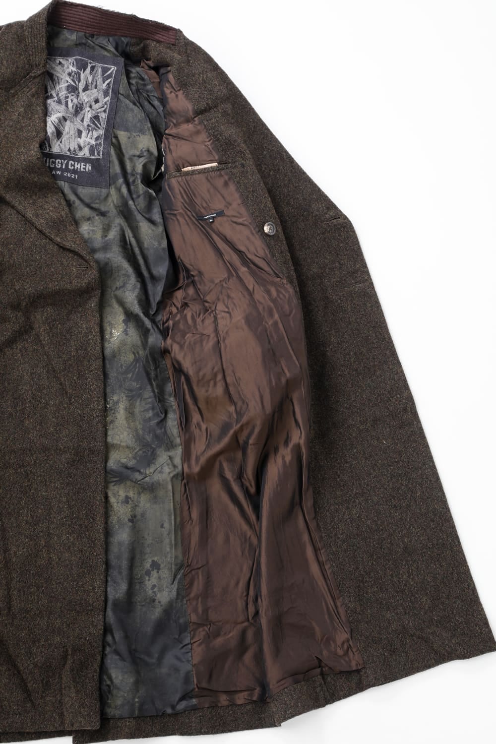 Hidden Scene Peaked Lapel Doubule Breasted Coat
