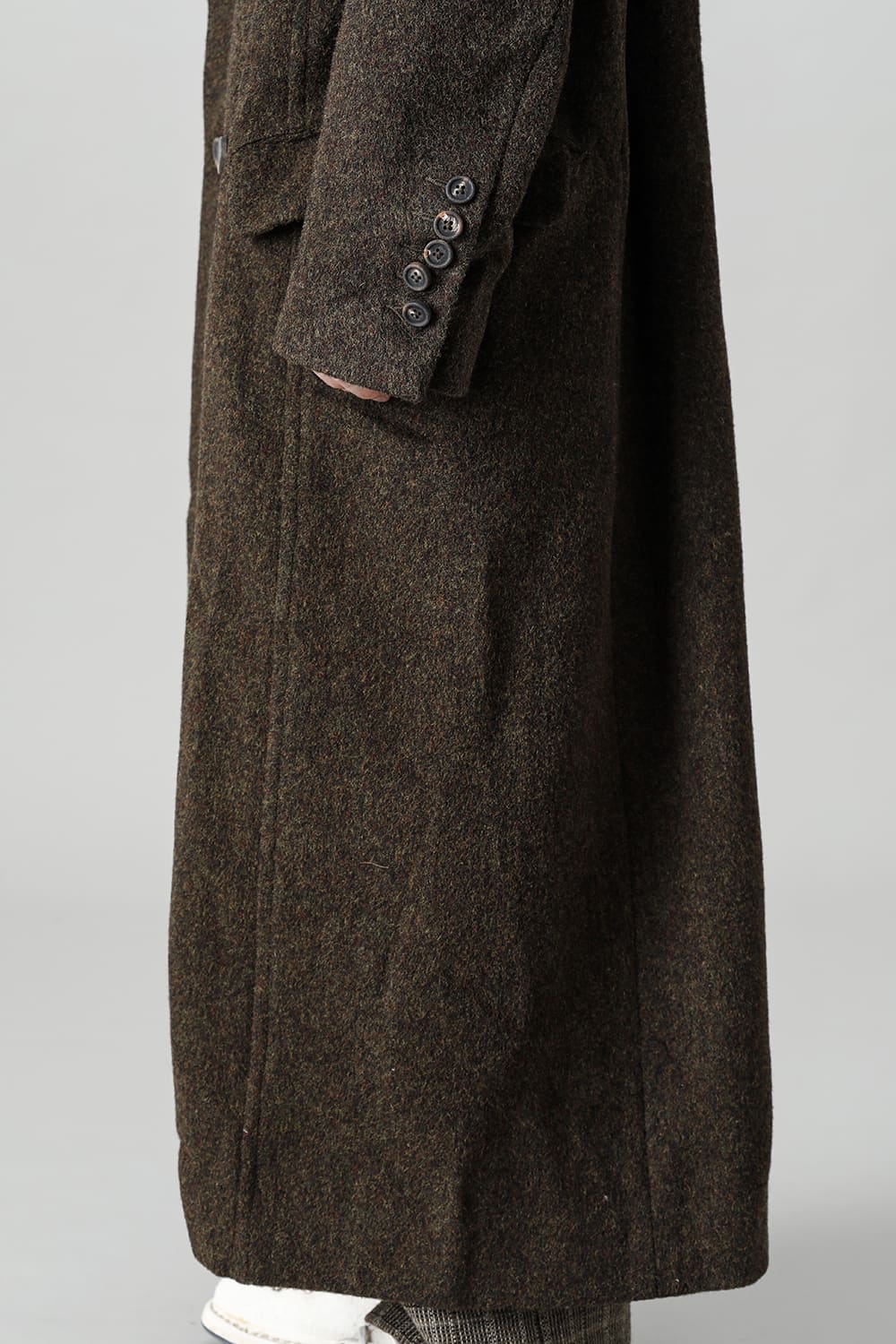 Hidden Scene Peaked Lapel Doubule Breasted Coat