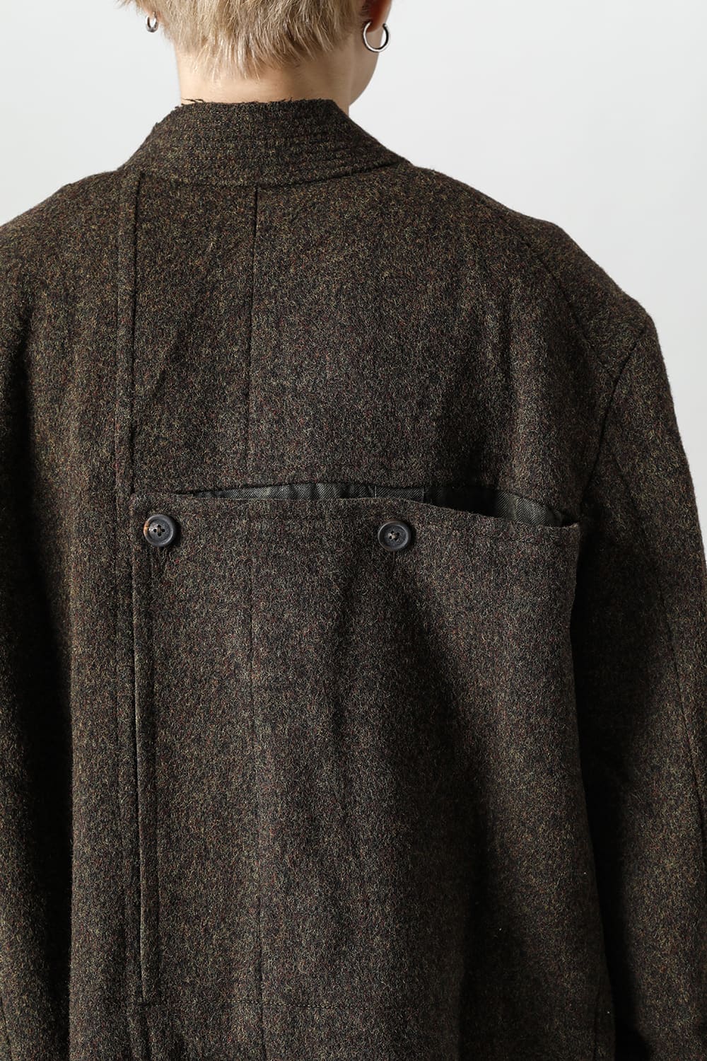 Hidden Scene Peaked Lapel Doubule Breasted Coat