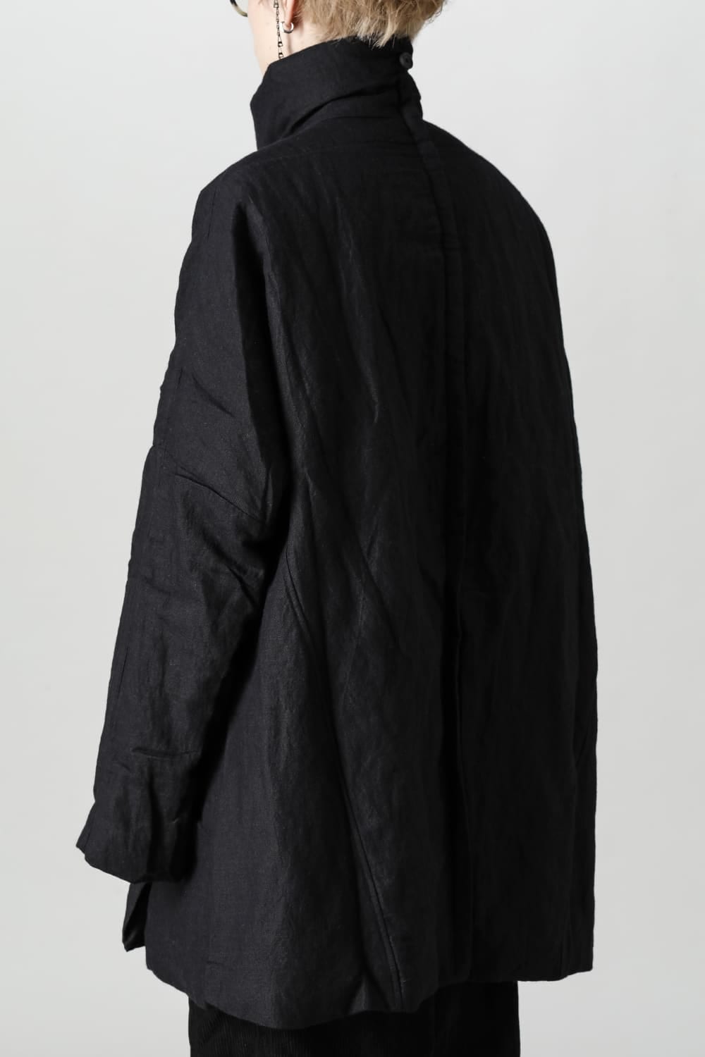 Asymmetric Front Short Duvet Jacket