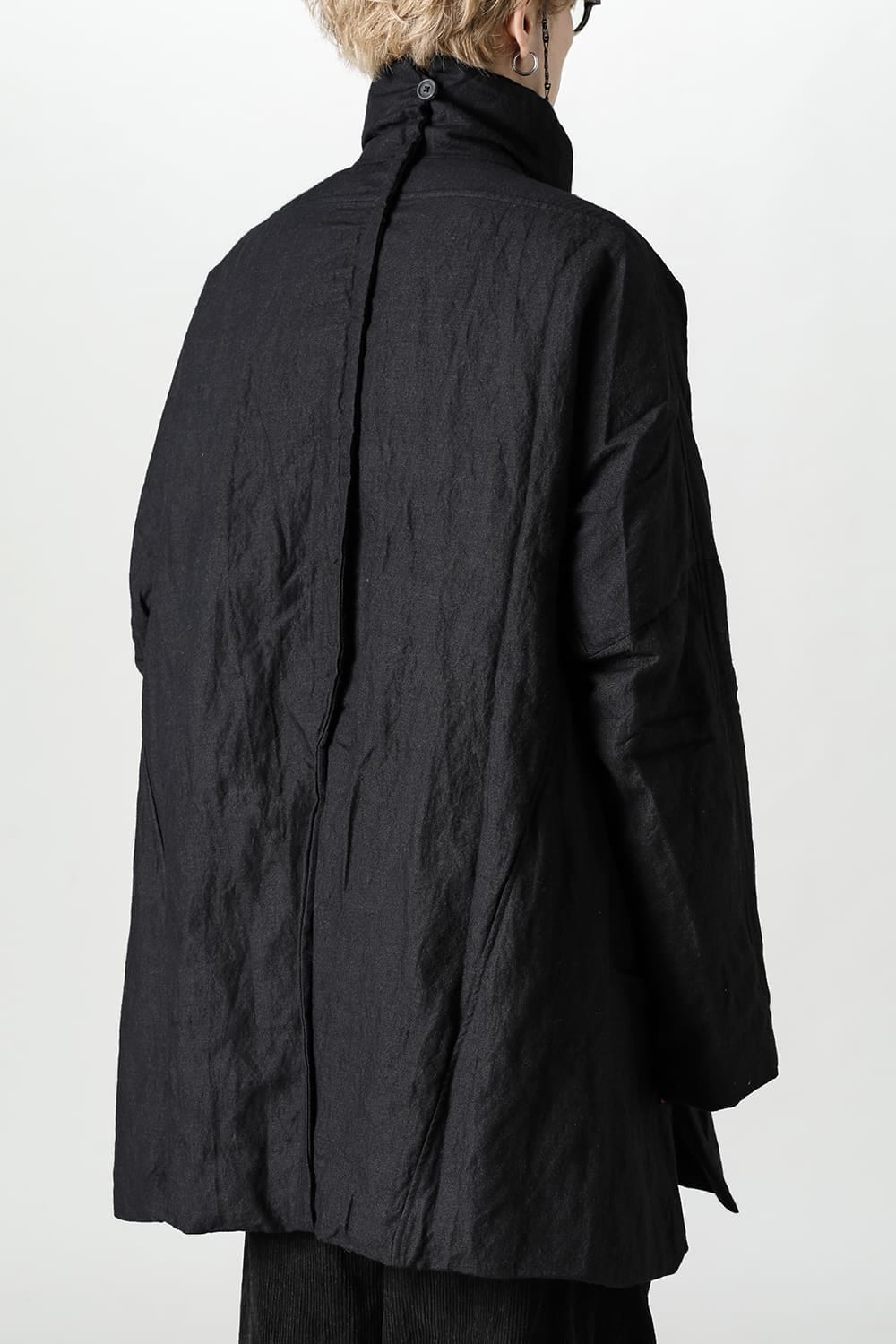 Asymmetric Front Short Duvet Jacket