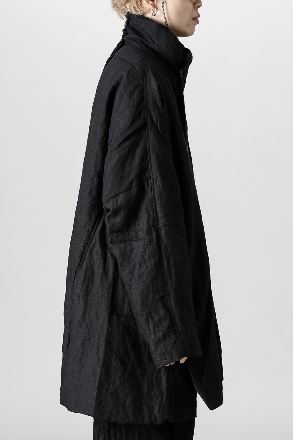 Asymmetric Front Short Duvet Jacket