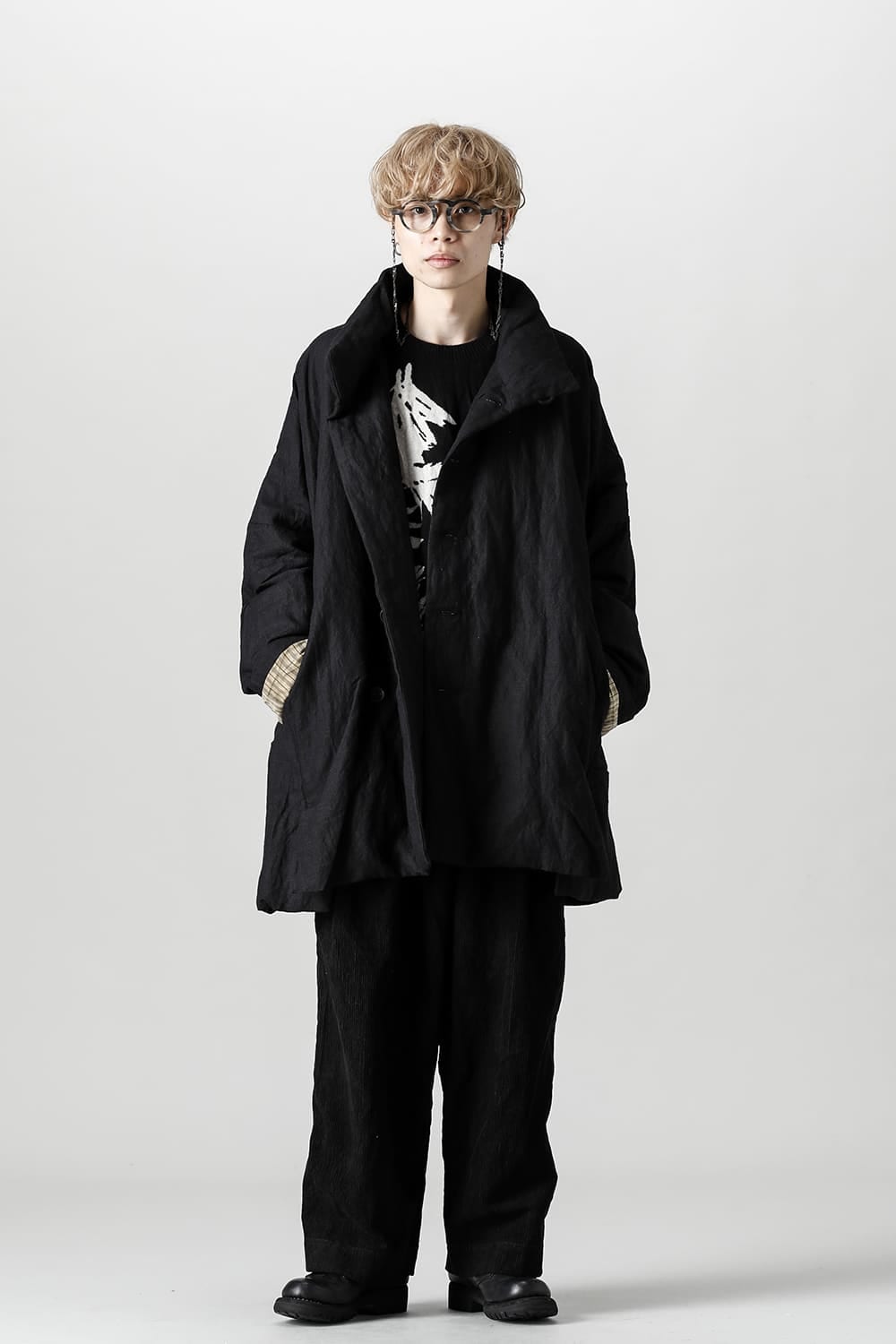 Asymmetric Front Short Duvet Jacket