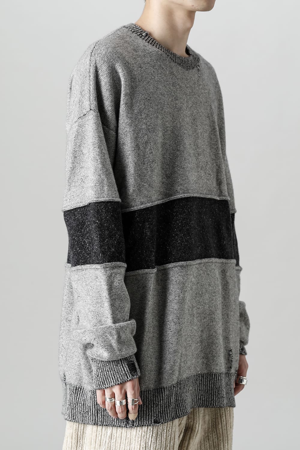 Crewneck Crushed Cashmere Sweater