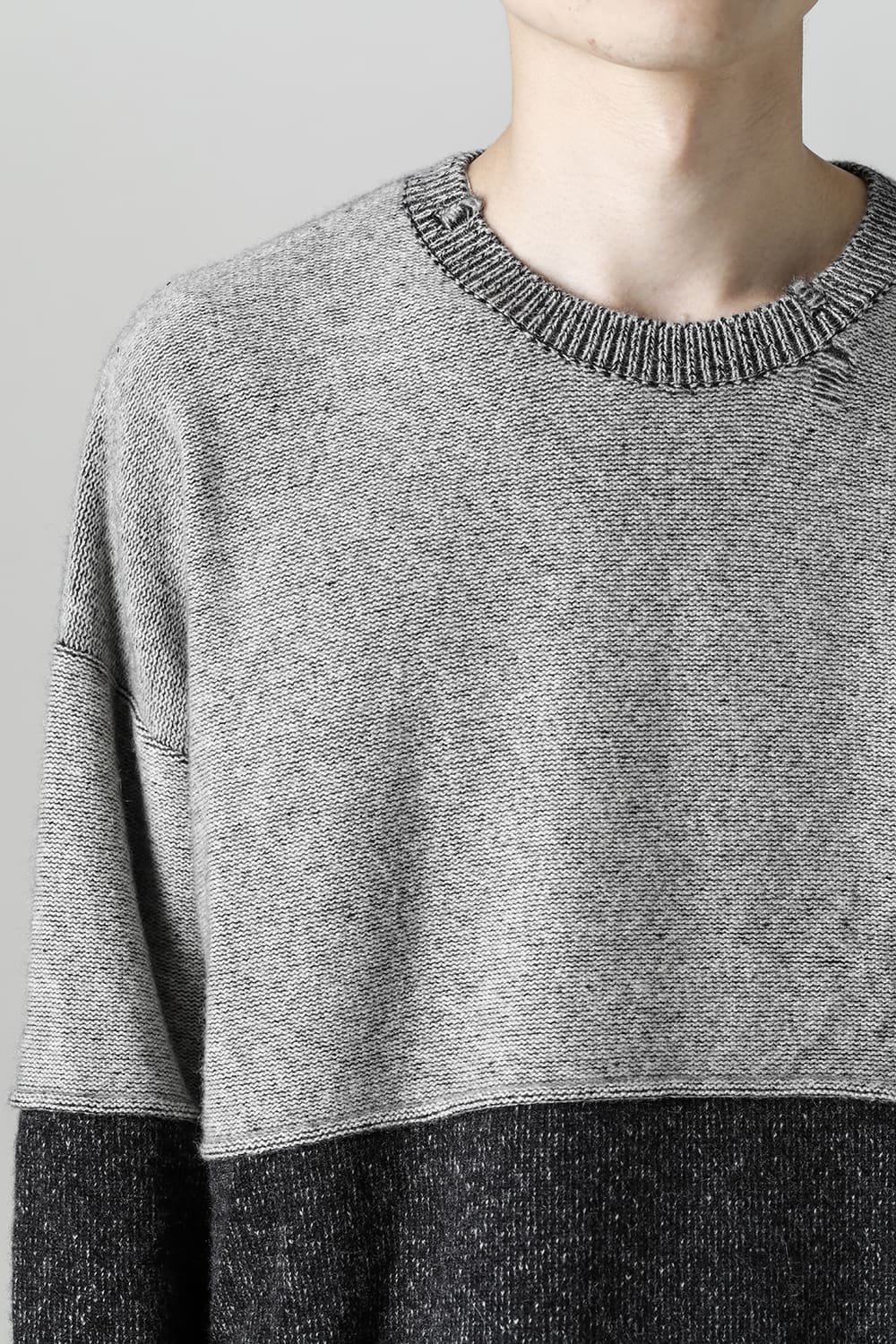 Crewneck Crushed Cashmere Sweater