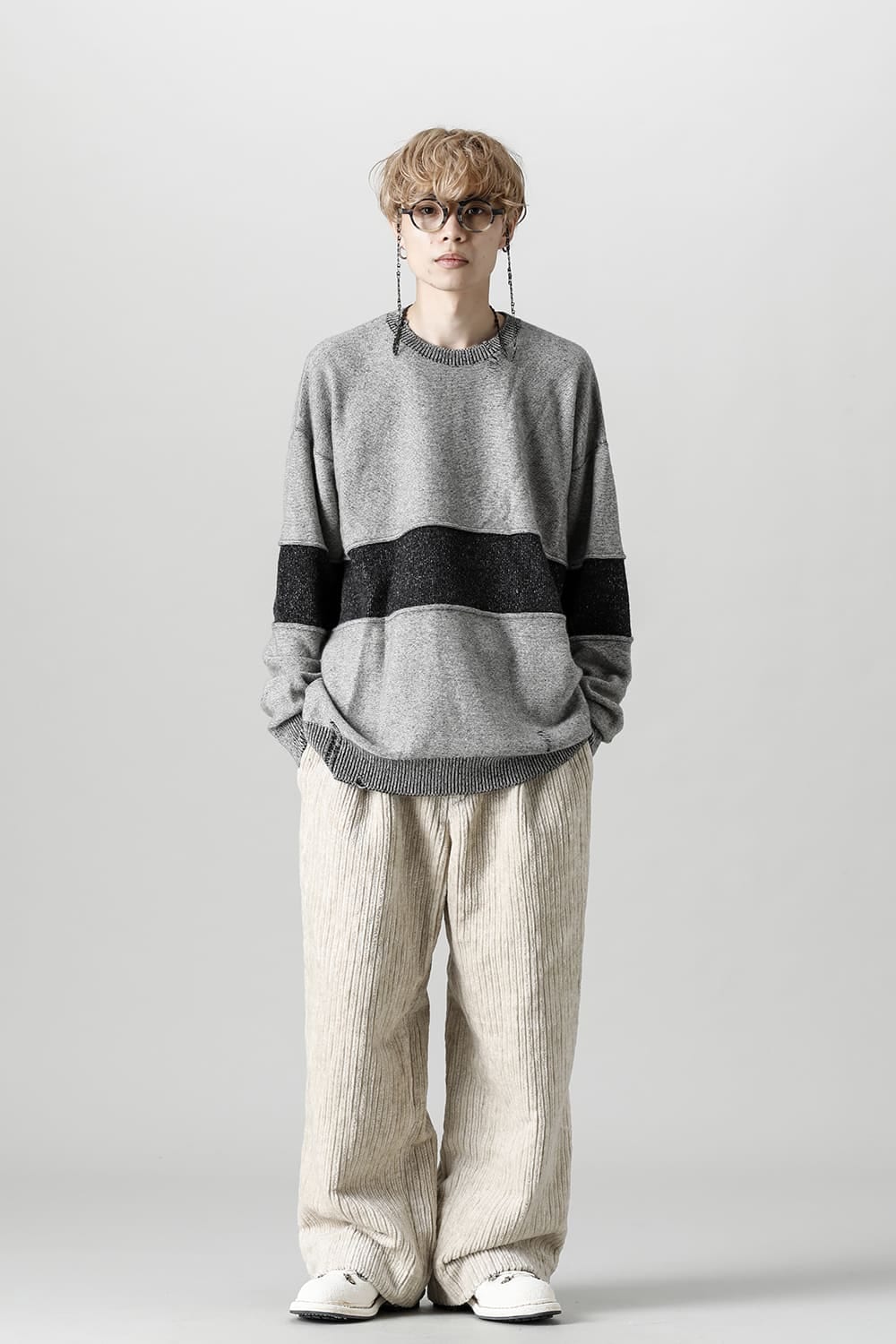 Crewneck Crushed Cashmere Sweater