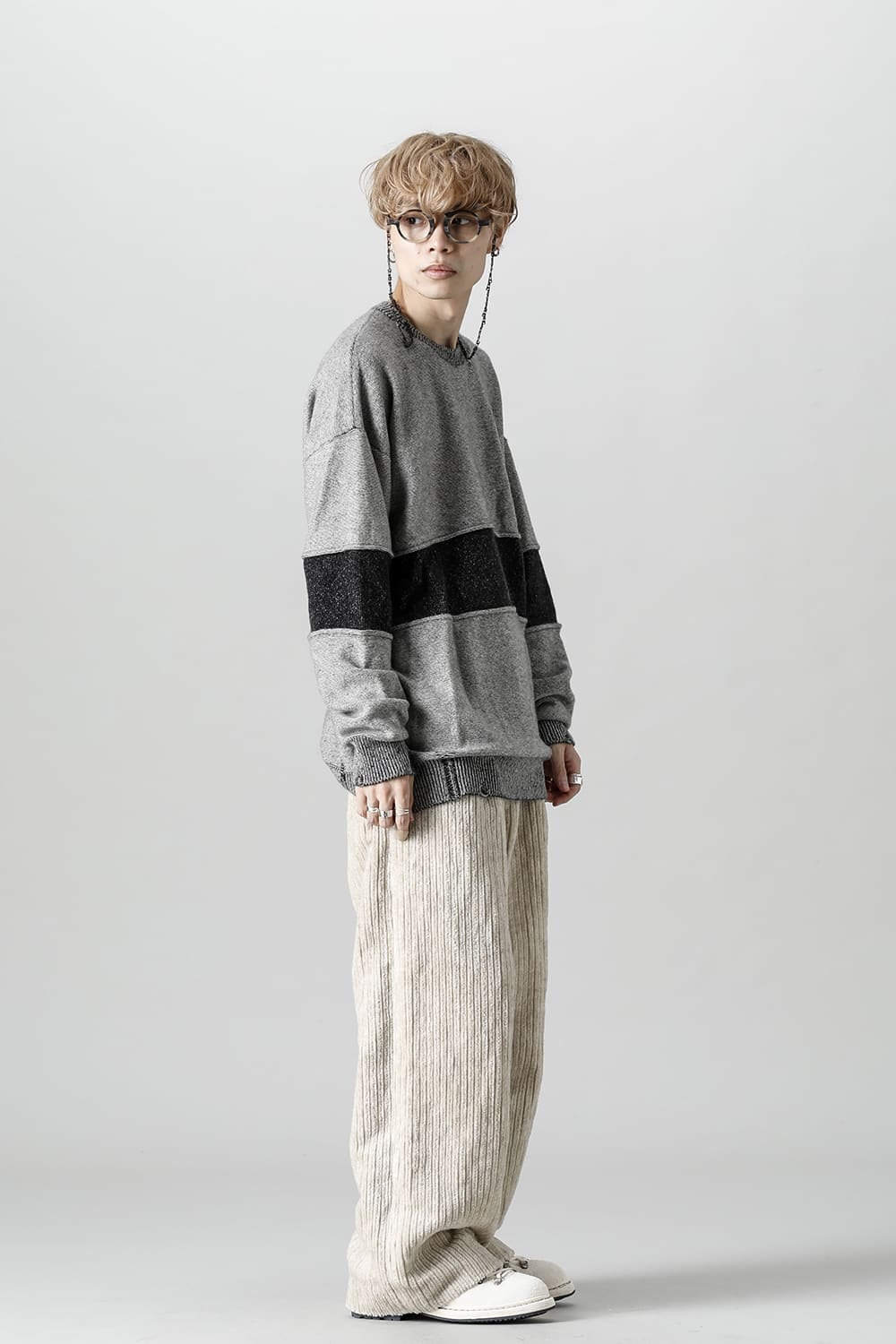 Crewneck Crushed Cashmere Sweater