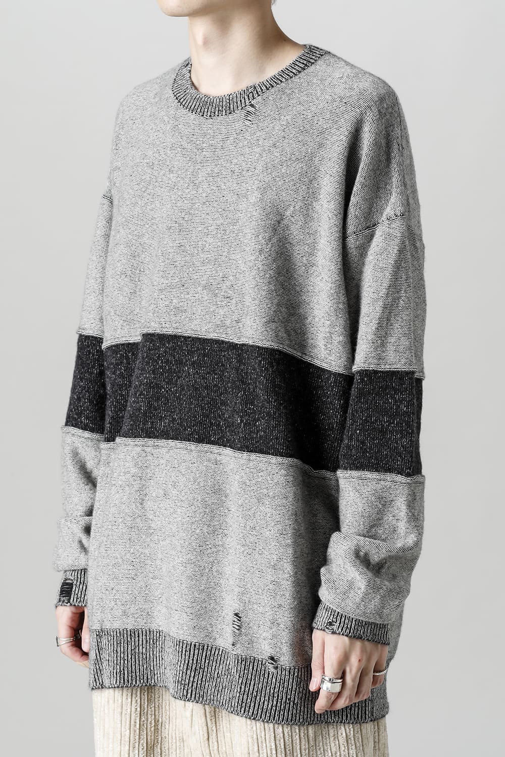 Crewneck Crushed Cashmere Sweater