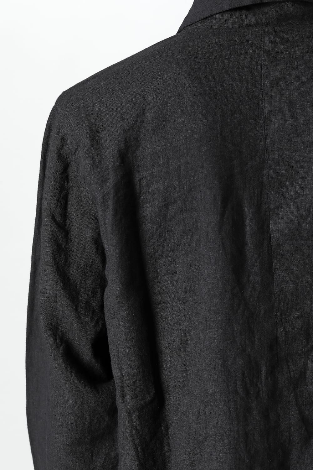 Open Collar Reversible Shirt Black/Black