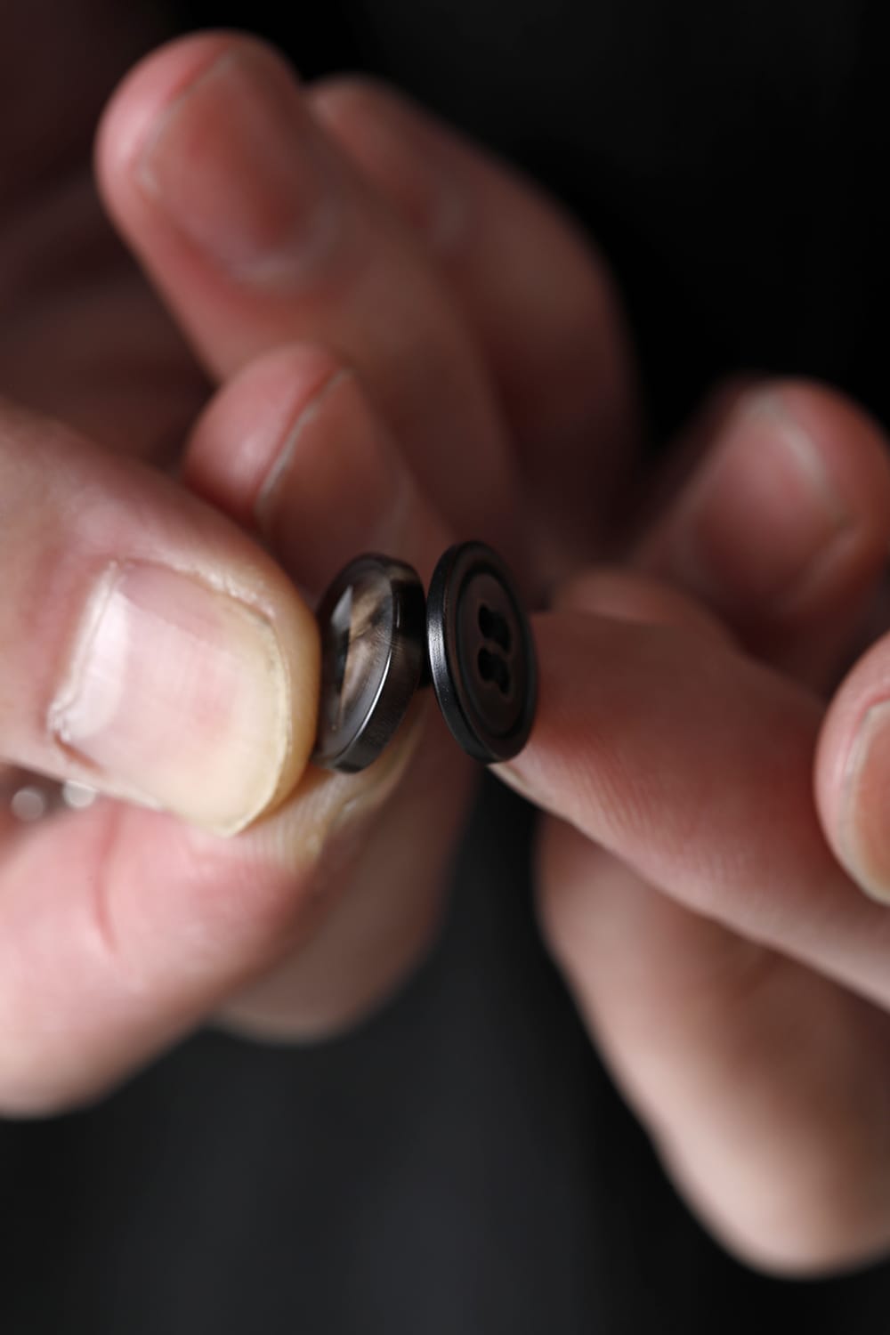 Open Collar Reversible Shirt Black/Black