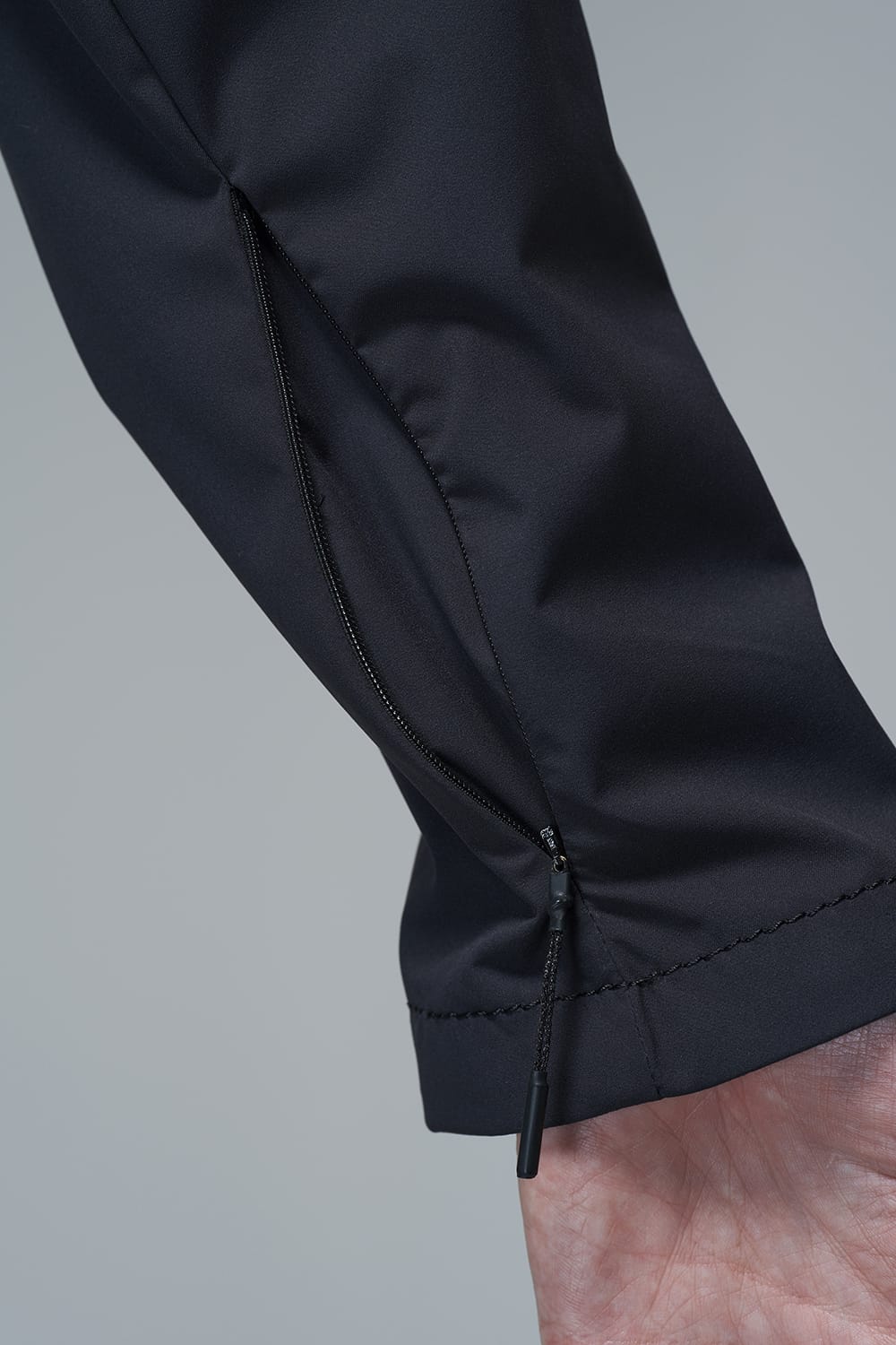 Hooded jacket merino wool jersey bonding