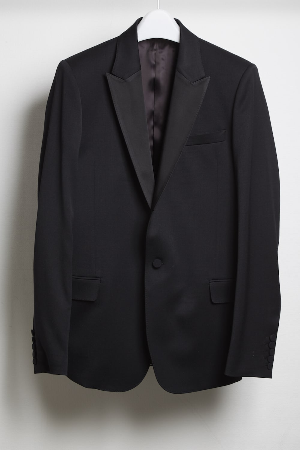 Tuxedo cross stretch 1B jacket Black × Black