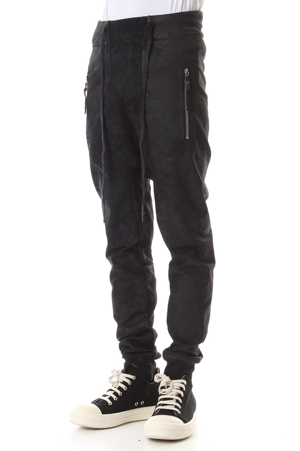 Waxed Coating Jogger Pants