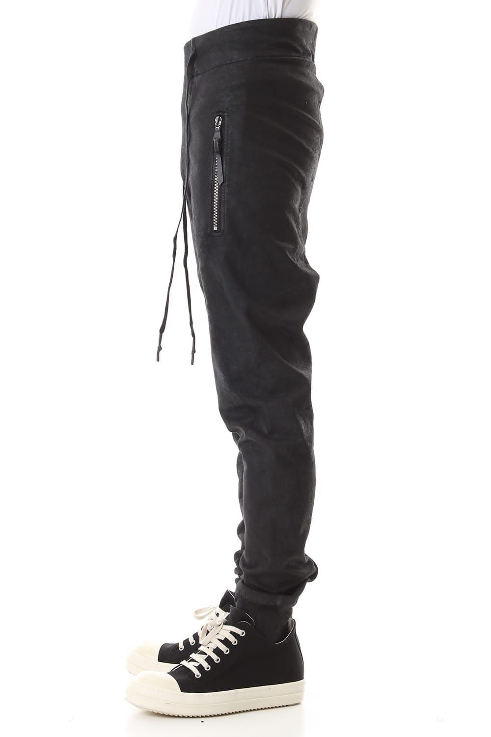 Waxed Coating Jogger Pants